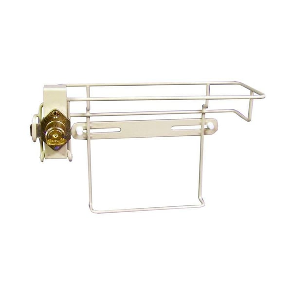 Locking Wall Bracket, 5 Qt., Coated Metal